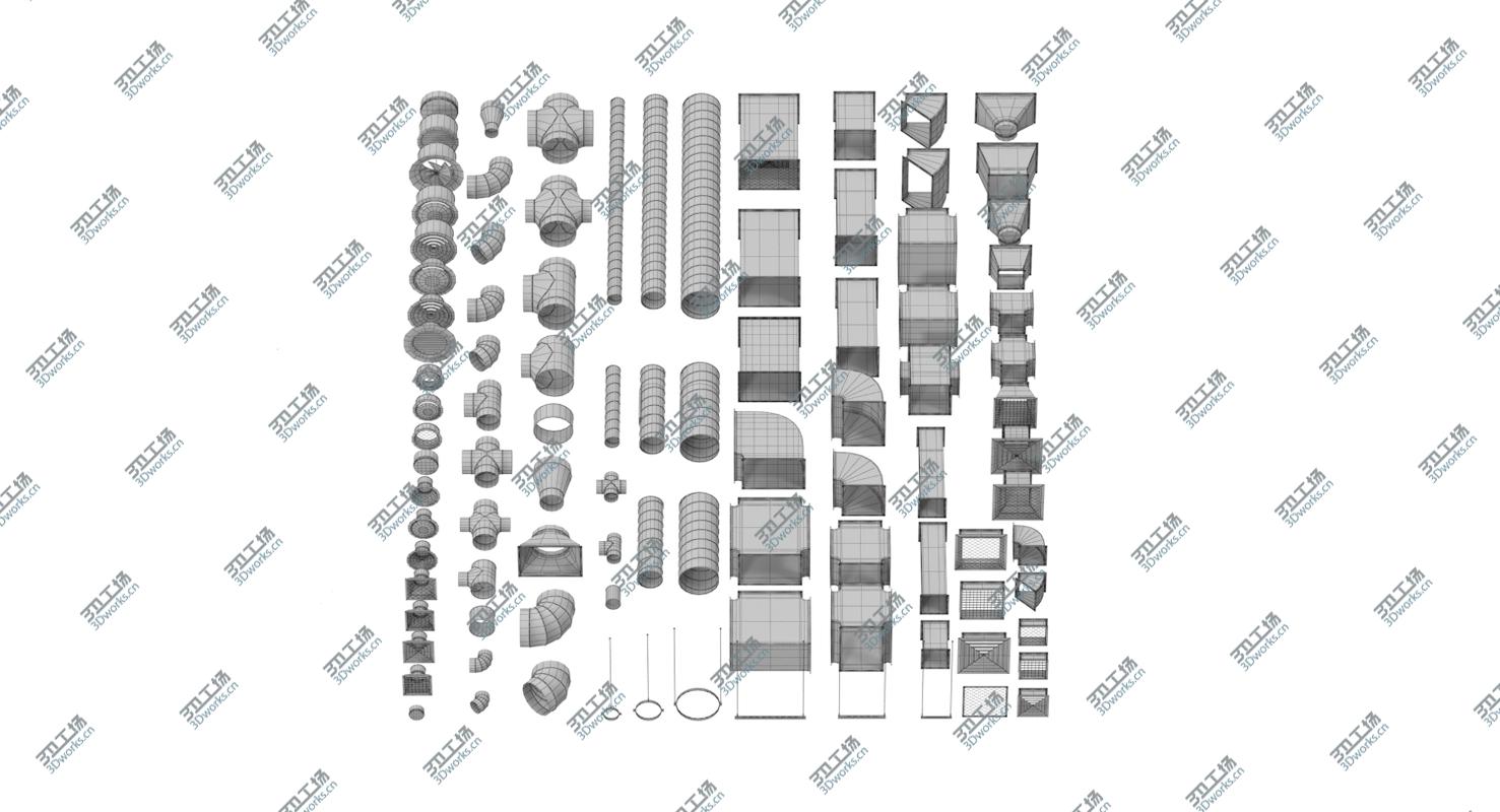 images/goods_img/202104092/3D Ceiling Ventilation Elements Collection model/5.jpg